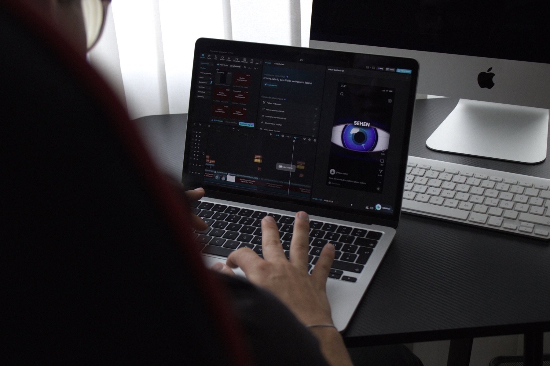 Schnitt und Aufbereitung eines Short-Form-Videos